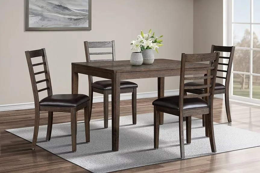 5-PIECE DINING SET - ESPRESSO