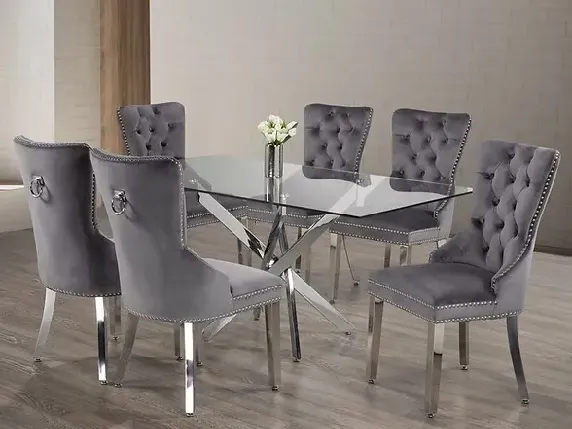 Glass Top Dining Table Only