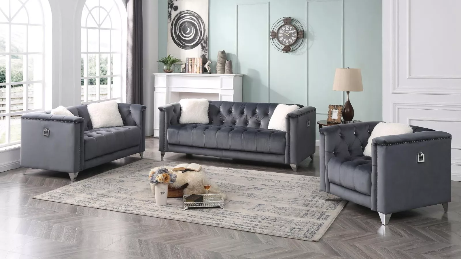 Stationary Sofa Set 3 Piece - Image 3