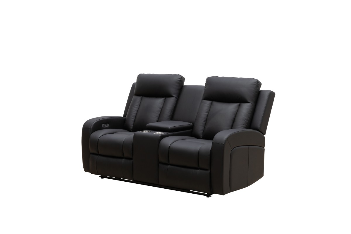 POWER RECLINER LOVE SEAT - BLACK - Image 2