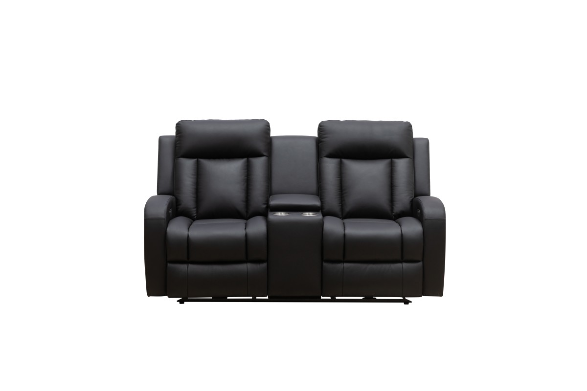 POWER RECLINER LOVE SEAT - BLACK - Image 3