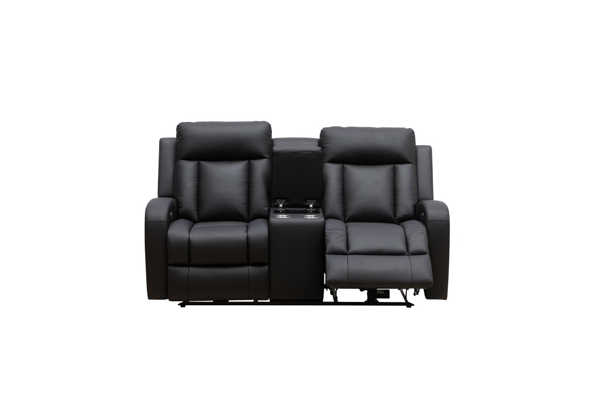 POWER RECLINER LOVE SEAT - BLACK - Image 4