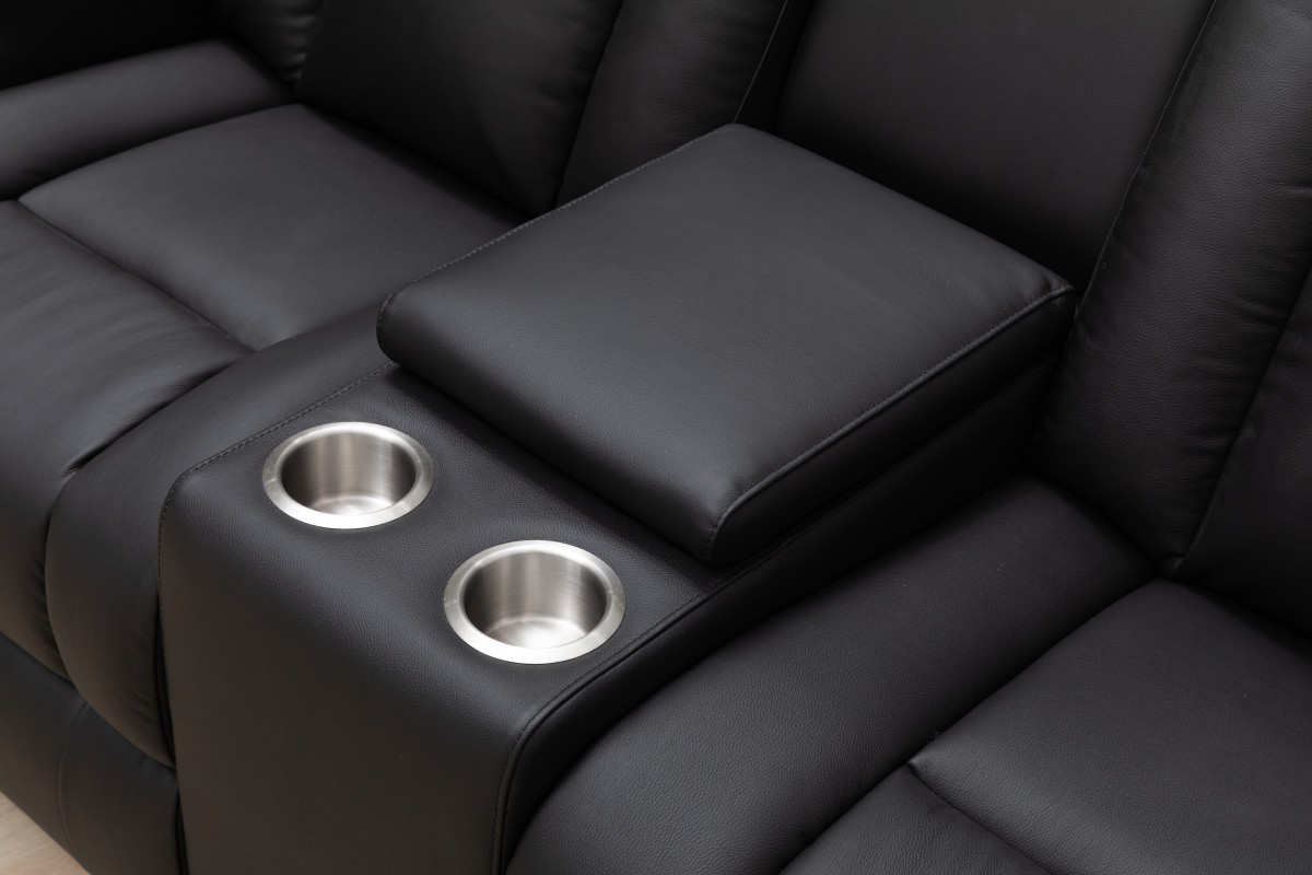 POWER RECLINER LOVE SEAT - BLACK - Image 7