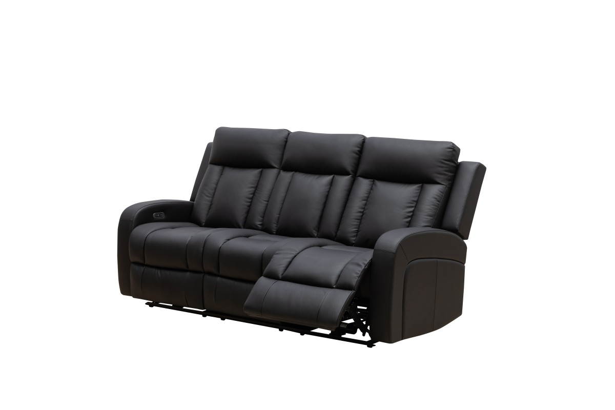 POWER RECLINER SOFA - BLACK - Image 2