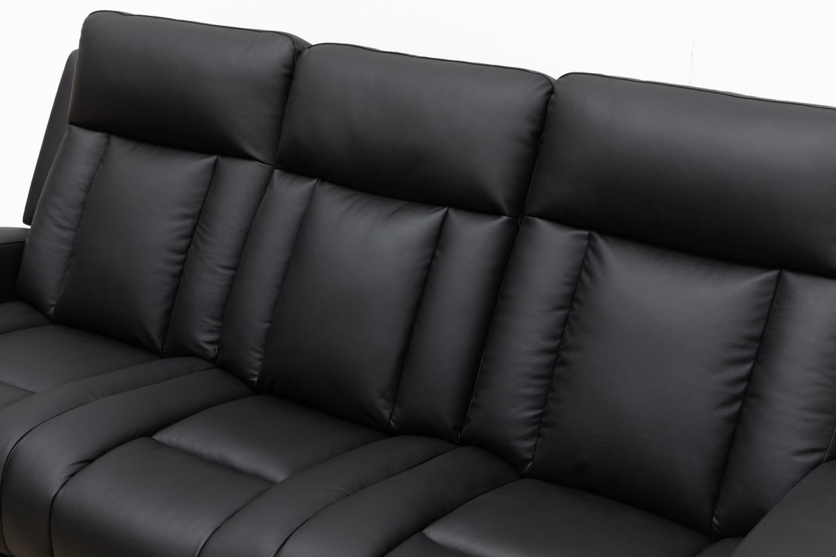 POWER RECLINER SOFA - BLACK - Image 5