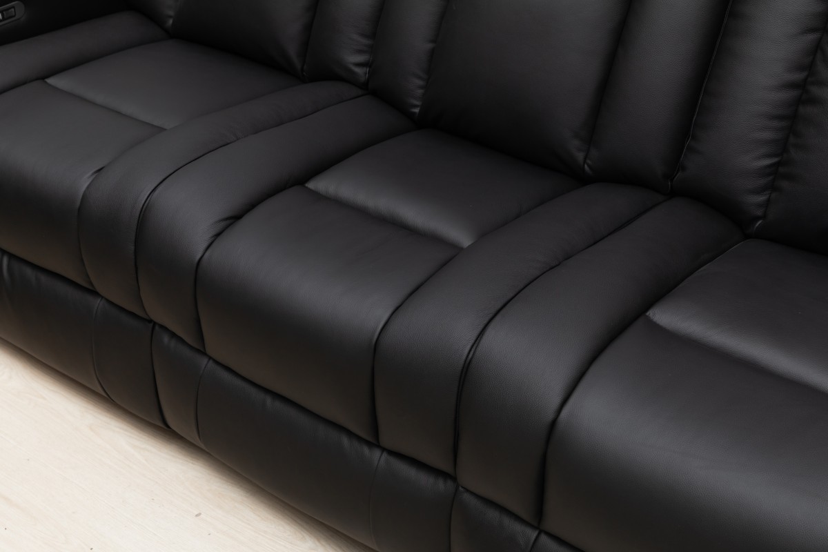 POWER RECLINER SOFA - BLACK - Image 7
