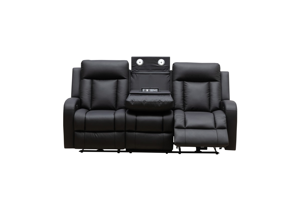 POWER RECLINER SOFA - BLACK