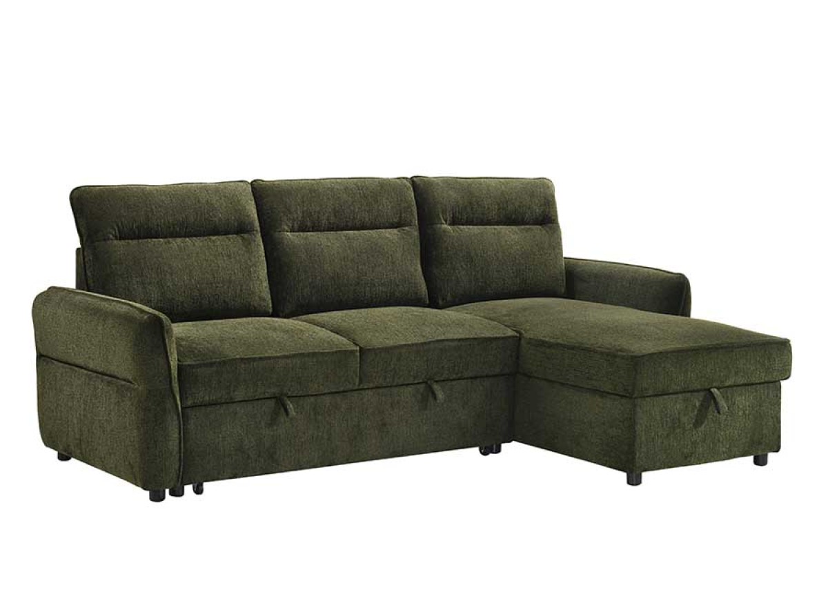 RHF SECTIONAL SLEEPER - GREEN - Image 5