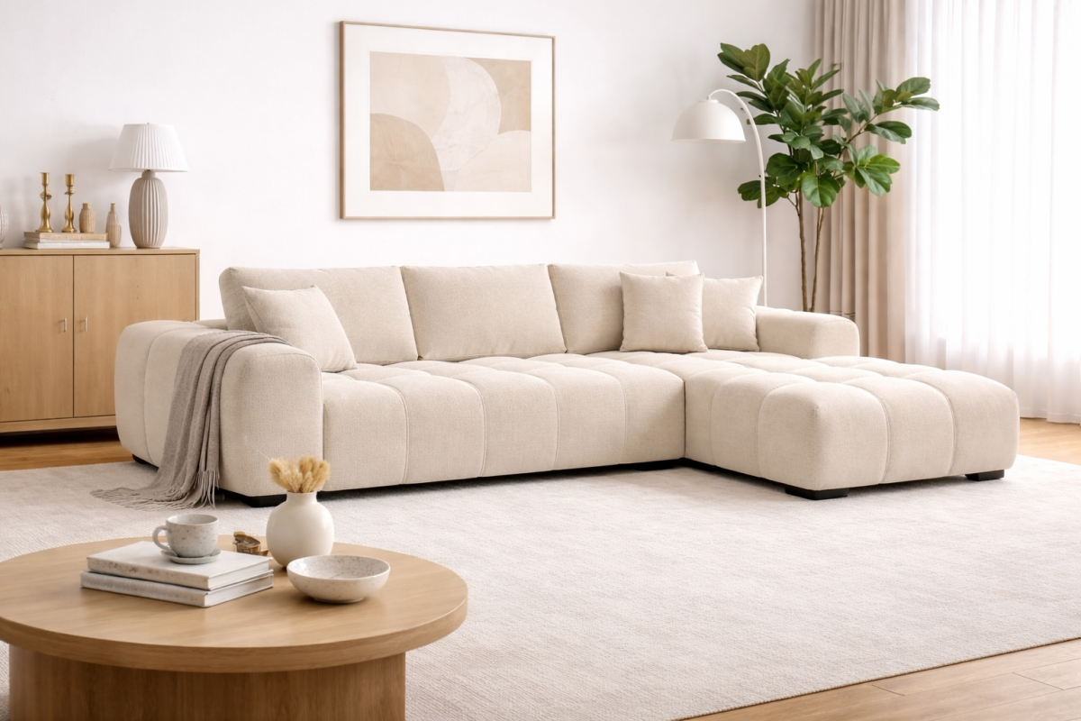 RHF SECTIONAL - BEIGE