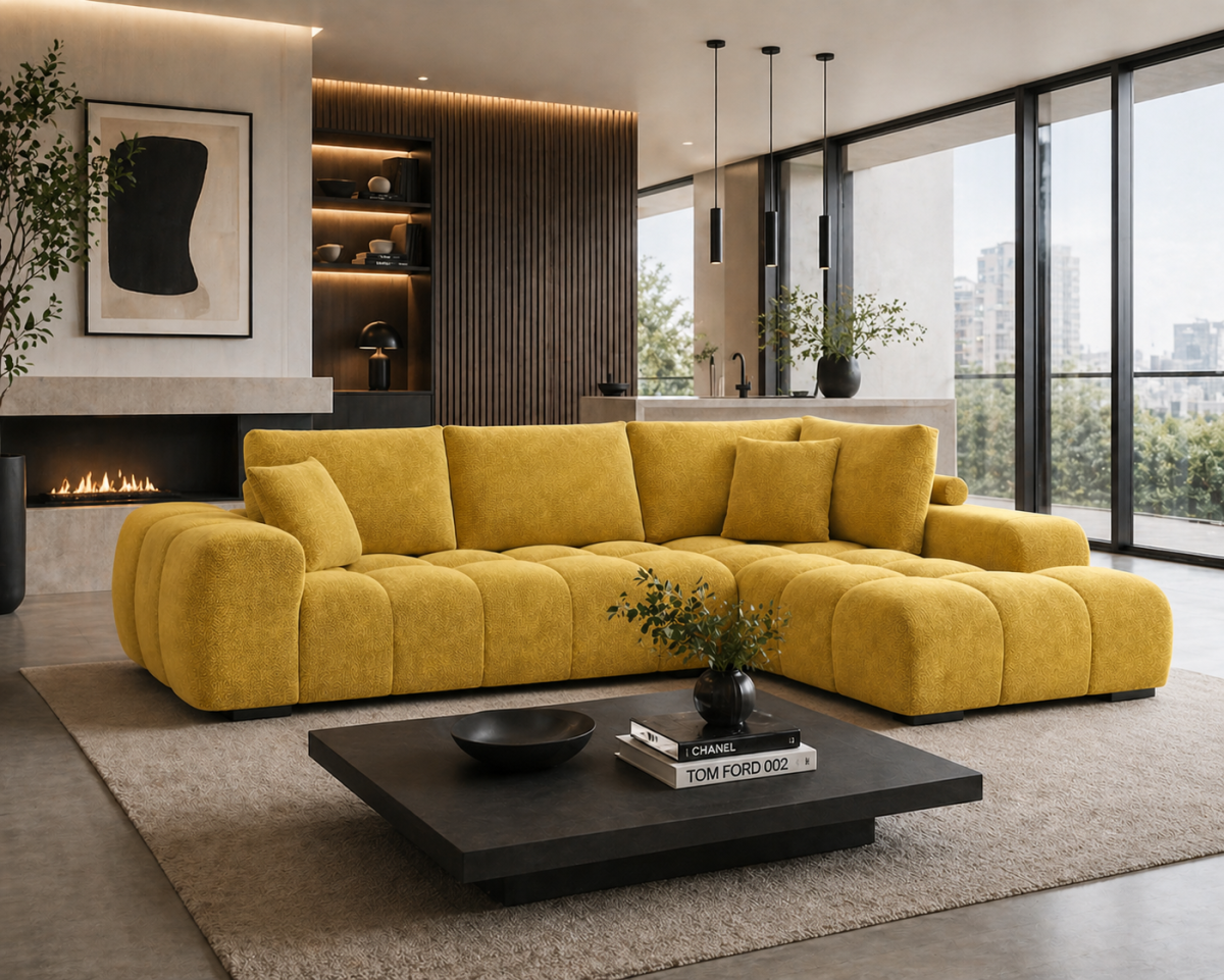RHF SECTIONAL - YELLOW