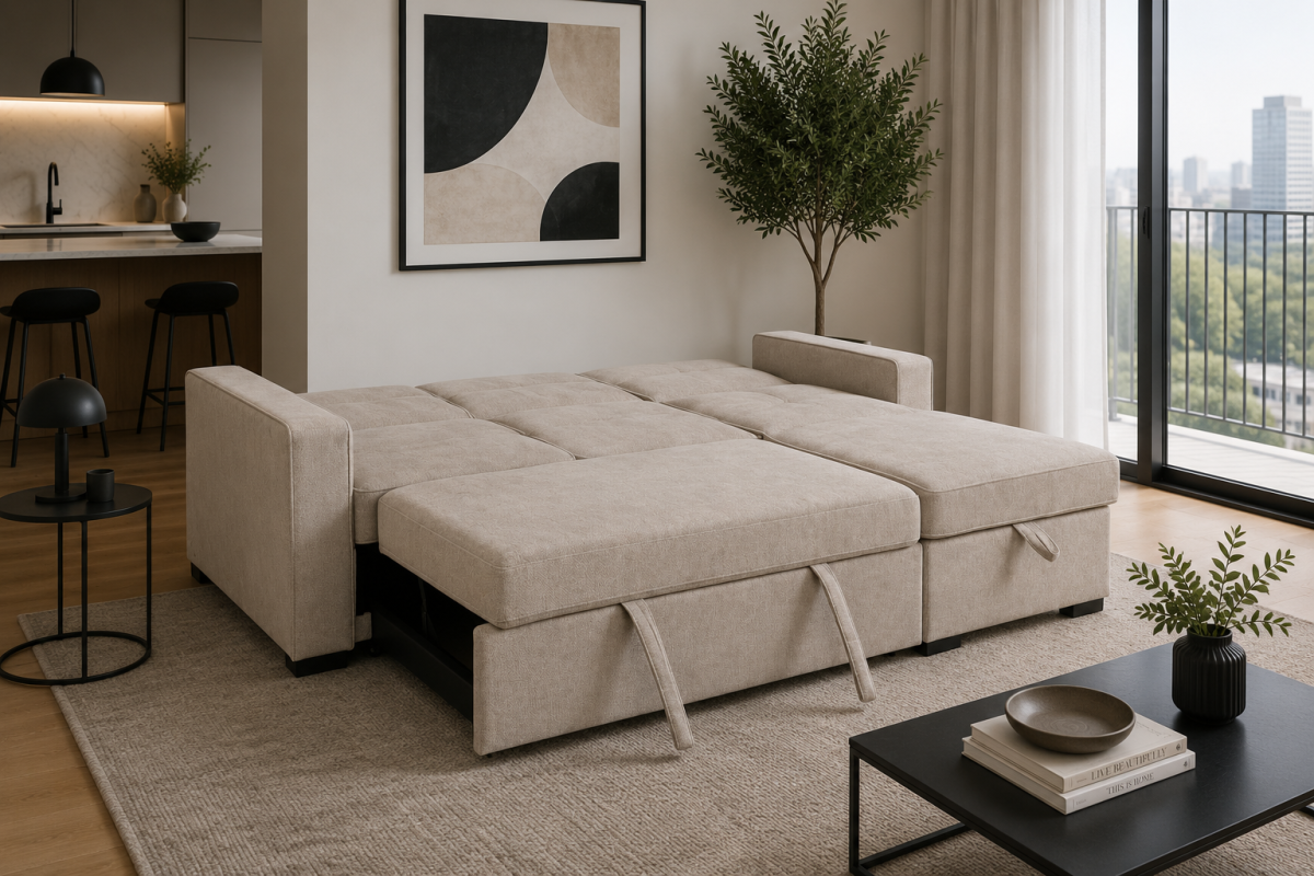 SECTIONAL SLEEPER - TAUPE - Image 3