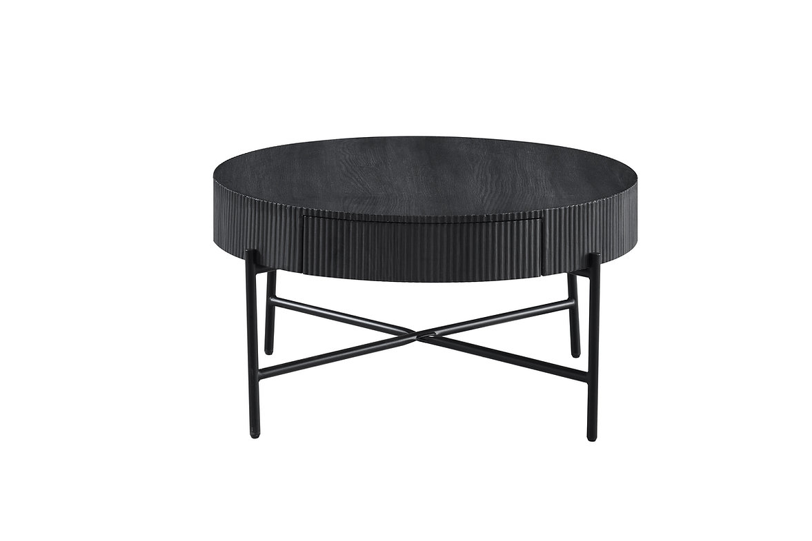 Round Coffee Table - Black - Image 2