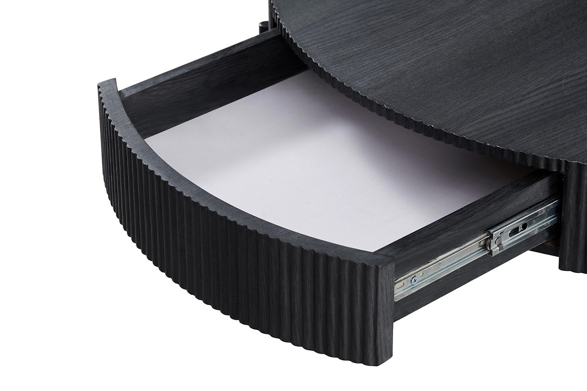 Round Coffee Table - Black - Image 3