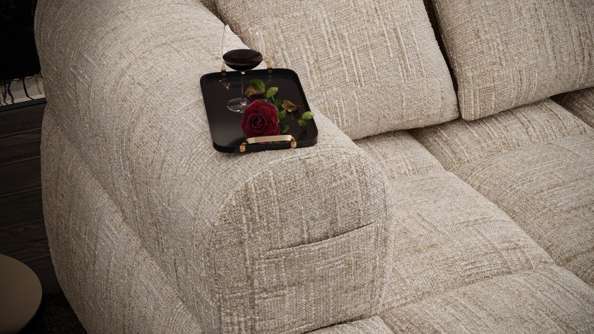 SECTIONAL - CREAM - Image 8