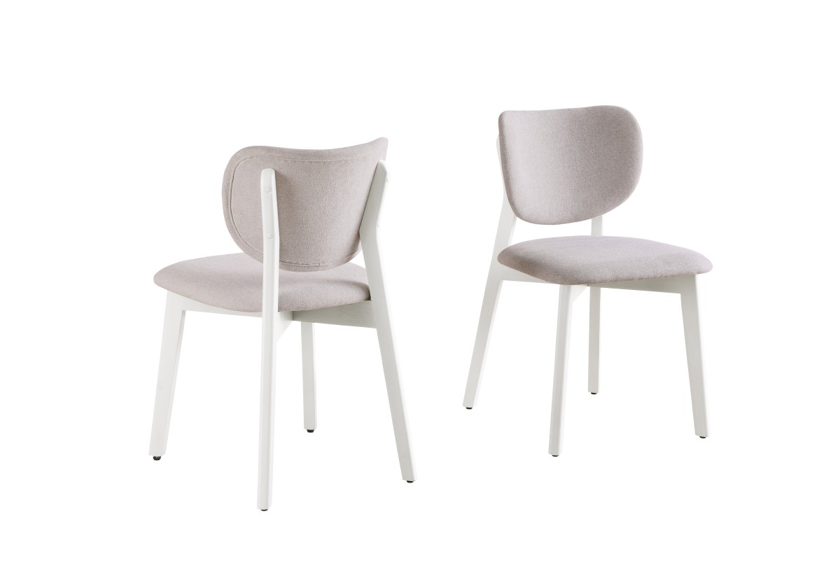 5-PIECE DINNG SET - WHITE WASH - Image 3