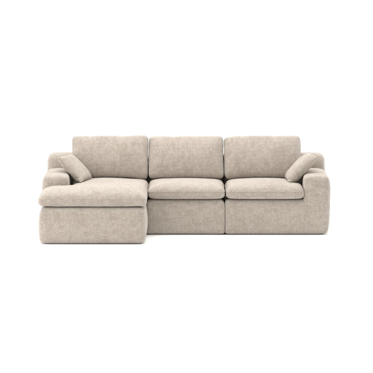 SECTIONAL COMPRESSION SOFA - BEIGE - Image 2