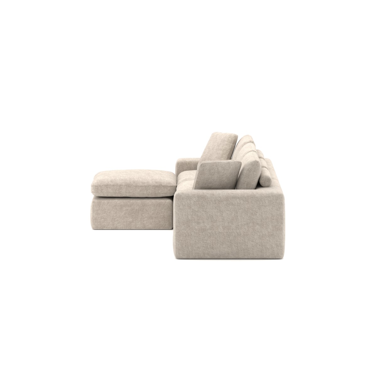 SECTIONAL COMPRESSION SOFA - BEIGE - Image 4