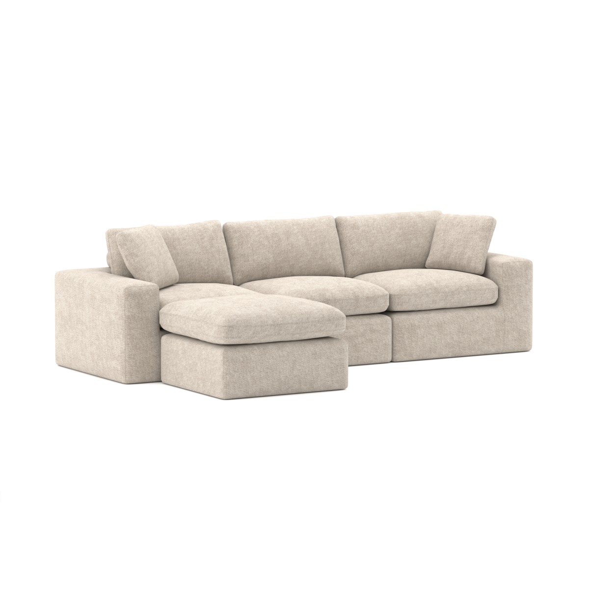 SECTIONAL COMPRESSION SOFA - BEIGE - Image 3