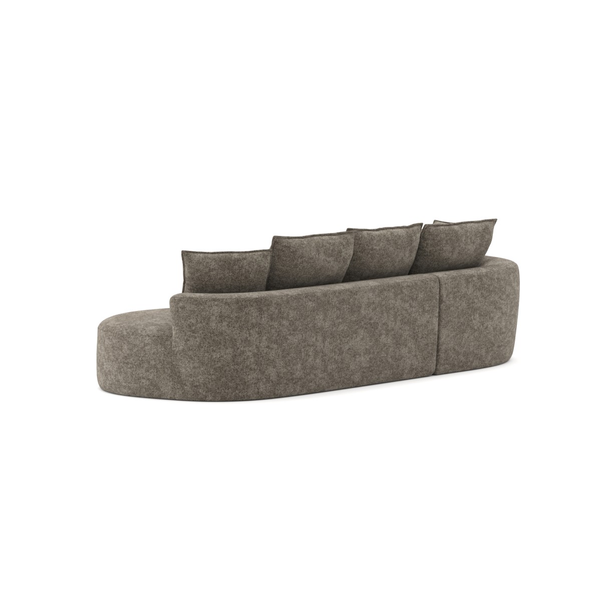SECTIONAL COMPRESSION SOFA - BROWN - Image 5