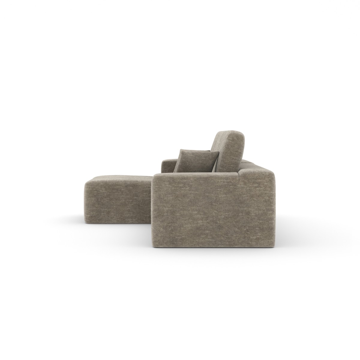 SECTIONAL COMPRESSION SOFA - TAUPE - Image 4