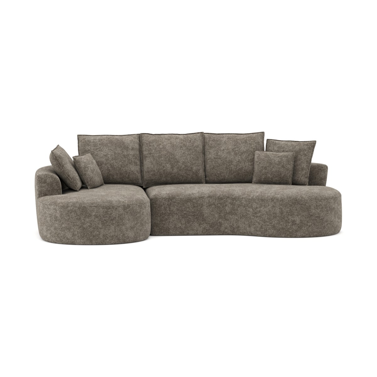 SECTIONAL COMPRESSION SOFA - BROWN - Image 2