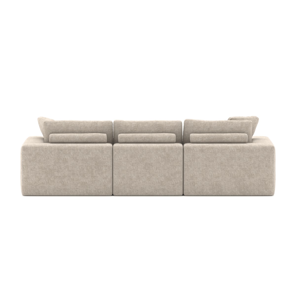 SECTIONAL COMPRESSION SOFA - BEIGE - Image 6