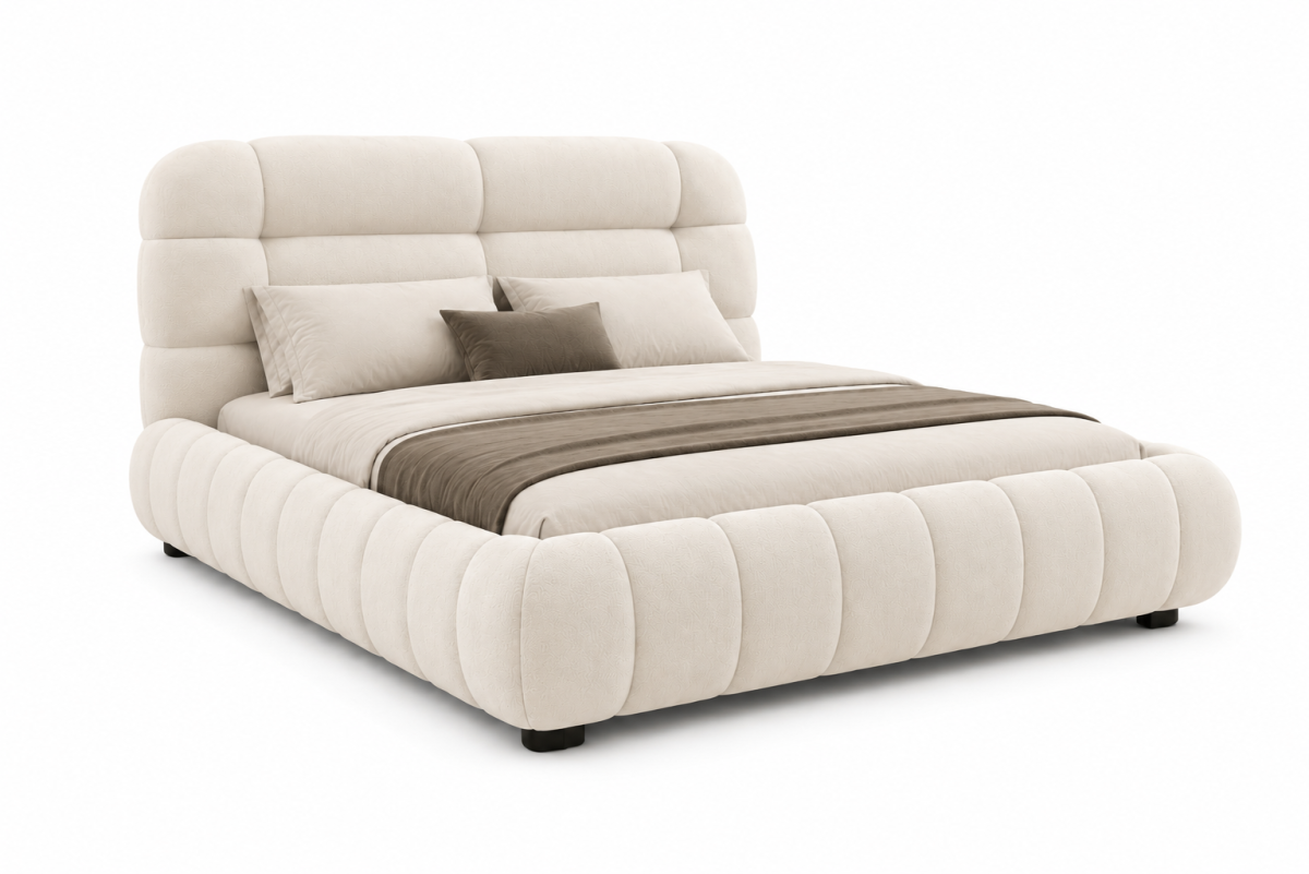 KING LIFT BED FRAME - BEIGE - Image 2
