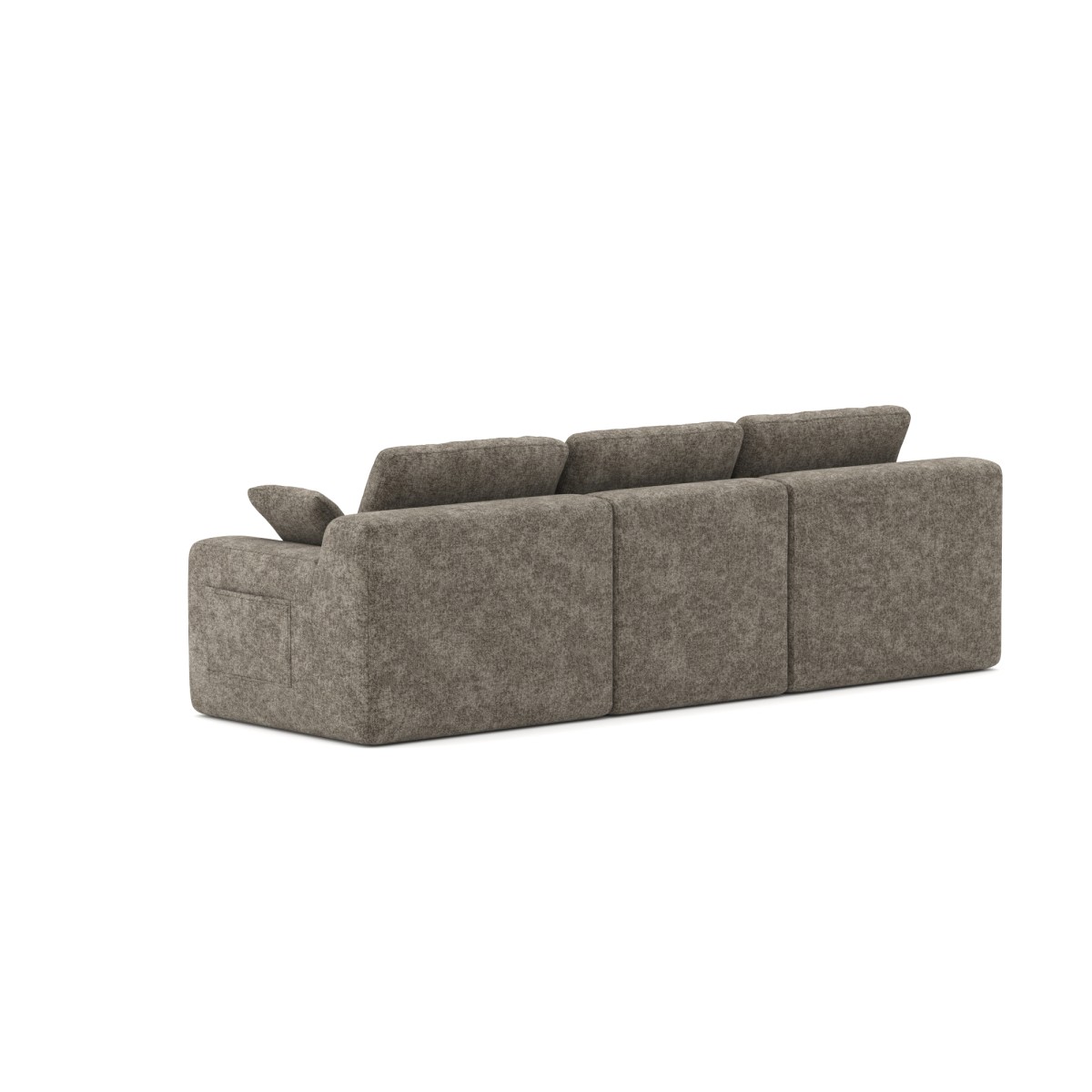 SECTIONAL COMPRESSION SOFA - BROWN - Image 5