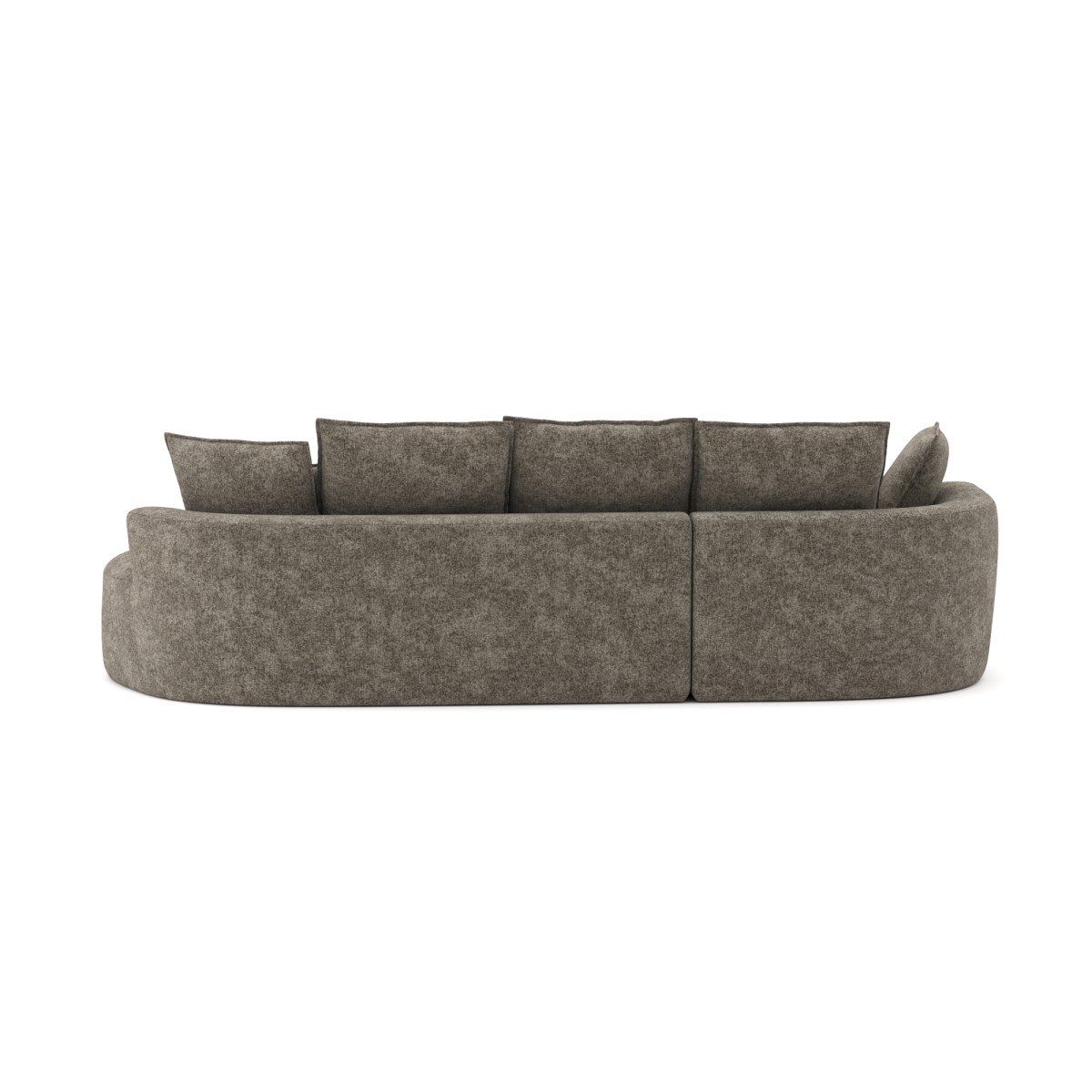SECTIONAL COMPRESSION SOFA - BROWN - Image 6