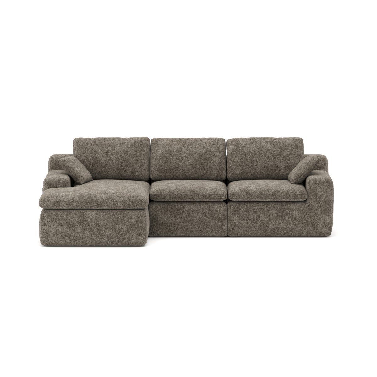 SECTIONAL COMPRESSION SOFA - BROWN - Image 2
